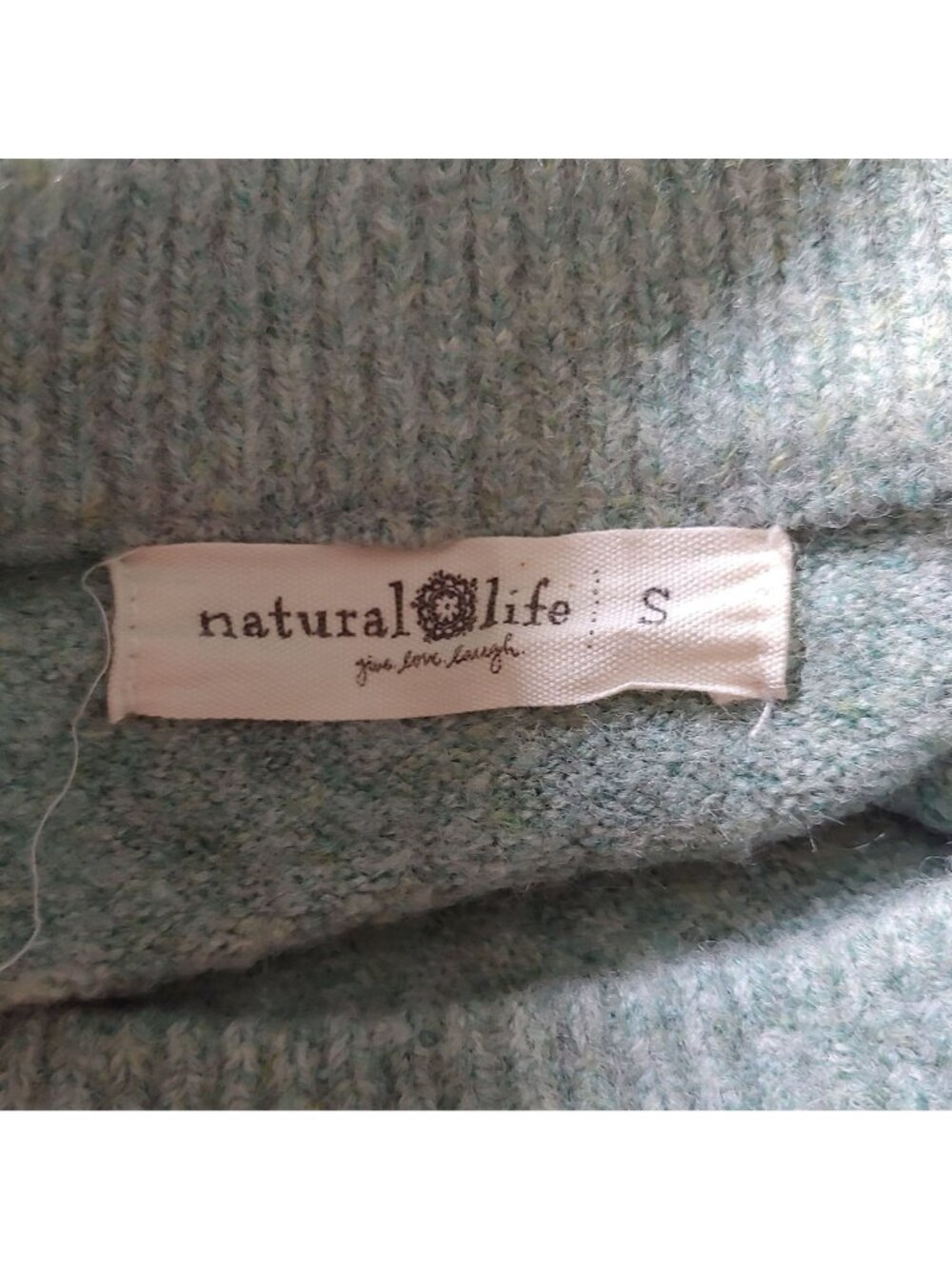 Natural Life Floral Intarsia Knit Sweater Cozy Boho Cottagecore Granola Girl Pul - Picture 7 of 12
